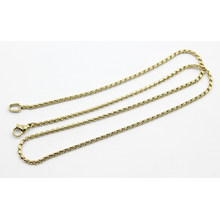 Gold Plated Stainless Steel 2mm Twist Chain